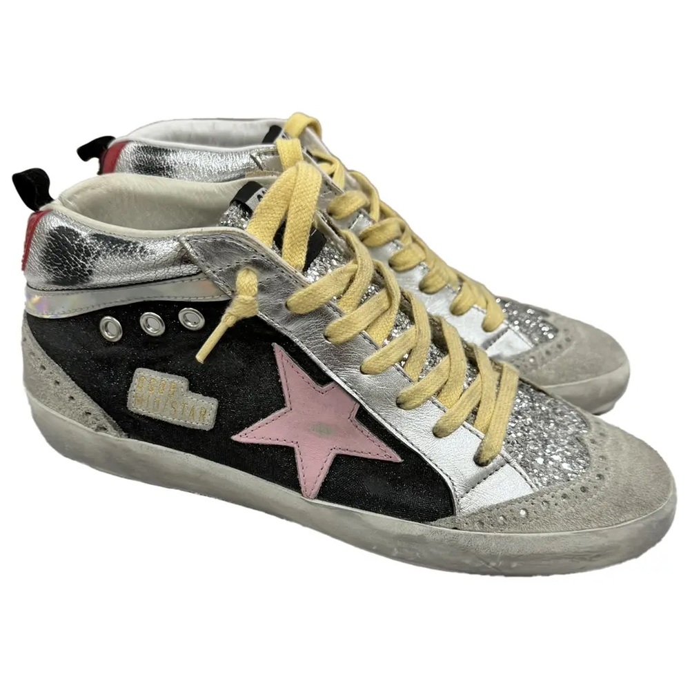 Golden Goose Mid Stars Leather Trainer